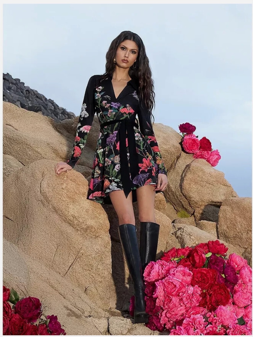 Alice + Olivia Millicent LS Flare Mini Dress NWT size 6 video